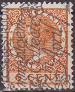 z vendido Holanda 1924-26 Scott 173 Sello Reina Wihelmina 6c usado Stamps Netherlands Holland Hollande Olanda 